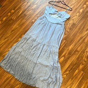 Ring linked cutout maxi dress